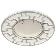 ST5 CH/WH Светильник ЭРА штампованный MR16,12V/220V, 50W белый/хром (100/2800)