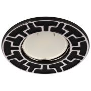 ST5 CH/BK Светильник ЭРА штампованный MR16,12V/220V, 50W черный/хром (100/2800)