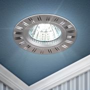 Светильник встраиваемый алюминиевый ЭРА KL33 AL/SL под лампу MR16 GU5.3 серебро/хром