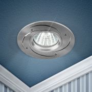 Светильник встраиваемый алюминиевый ЭРА KL43 SL /1 под лампу MR16 GU5.3 серебро