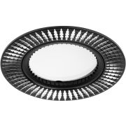 Светильник встраиваемый алюминиевый ЭРА KL32 AL/BK/1 под лампу MR16 GU5.3 черный/серебро