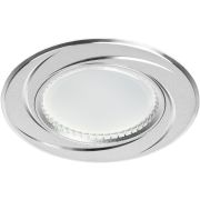 Светильник встраиваемый алюминиевый ЭРА KL34 AL/SL/1 под лампу MR16 GU5.3 хром