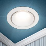 Встраиваемый светильник алюминиевый ЭРА KL100 WH MR16 GU5.3 белый