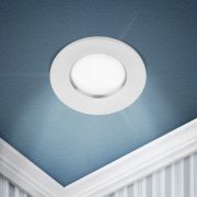 Светильник встраиваемый алюминиевый ЭРА KL107 WH/SL под лампу MR16 GU5.3 белый/серебро