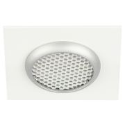 Встраиваемый светильник алюминиевый ЭРА KL110 WH/SL MR16 GU5.3 белый/серебро матовый