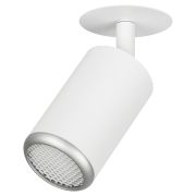 Встраиваемый светильник алюминиевый ЭРА KL106 WH/SL MR16 GU10 белый/серебро матовый