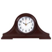 1834-003  Часы настольные 35х18 см, корпус коричневый «Классика»  «Рубин»