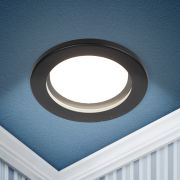 Светильник встраиваемый влагозащищенный ЭРА KL95 SBK под лампу GX53 IP44 черный