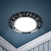 Светильник встраиваемый ЭРА DK80 WH/BK под лампу GX53 белый/черный