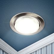 Светильник встраиваемый ЭРА KL35 SN-10 под лампу GX53 сатин никель набор 10 шт