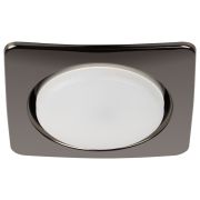 Светильник встраиваемый ЭРА KL71 BK /1 (к) под лампу GX53 черный металл термокольцо в комплекте