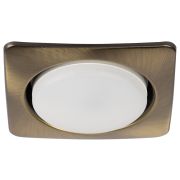 Светильник встраиваемый ЭРА KL71 SB /1 (к) под лампу GX53 бронза термокольцо в комплекте