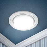 Светильник встраиваемый ЭРА KL 77 AL/WH /1 под лампу GX53 серебро/белый