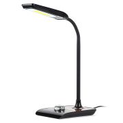 Настольный светильник ЭРА NLED-473-10W-BK светодиодный черный с деревом