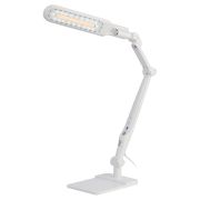 Настольный светильник ЭРА NLED-497-12W-W светодиодный на струбцине и с основанием белый