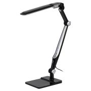 Настольный светильник ЭРА NLED-497-12W-BK светодиодный на струбцине и с основанием черный