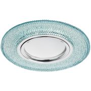 Светильник встраиваемый cо светодиодной подсветкой ЭРА DK LD1 BL под лампу MR16 GU5.3 голубой