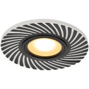 Светильник встраиваемый cо светодиодной подсветкой ЭРА DK LD32 BK /1 под лампу MR16 GU5.3 белый/белый