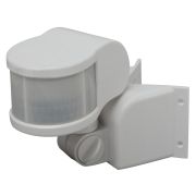 Датчик движения ЭРА MD 014 белый угол охвата 220 градусов, дальность обнаружения 10 метров, мощность 1200 Вт. IP44