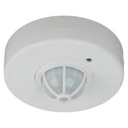 Датчик движения ЭРА MD 016 белый, макс. нагрузка 1200Вт, угол обзора 360гр, дальность 6м (50/750)