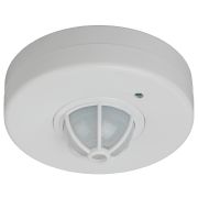 Датчик движения ЭРА MD 017 белый, макс. нагрузка 1200Вт, угол обзора 180-360гр, дальность 12м (50/600)