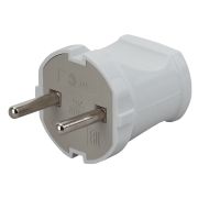 Вилка ЭРА Vx1-W без заземления прямая 10A белая