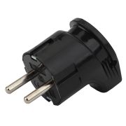 Вилка ЭРА Vx3-B с заземлением угловая 16A черная