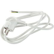 Шнур сетевой с вилкой ЭРА  UX-3x0,75-2m-W с заземлением 2м ПВС 3x0,75мм2 белый