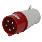 Вилка ЭРА V-32-3P-PE-N-IP44 переносная 025 3Р+РЕ+N 32А 380В IP44