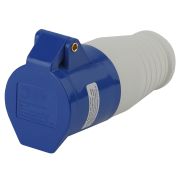 Розетка ЭРА R-16-2P-PE-IP44 переносная 213 2Р+РЕ 16А 220В IP44