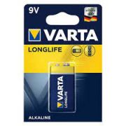 Элемент питания VARTA 6LR61/1BL LONGLIFE 4122 КРОНА (1/10)