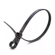 Кабельная стяжка ЭРА под винт 4,8х200 черная 100 штук