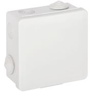 Распаячная коробка ЭРА KOR-100-100-50-8g открытой установки серая 100х100х50мм с гермовводами 8 вх. IP54