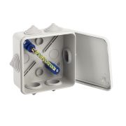 Коробка уравнивания потенциалов ЭРА KUPR-100-100-50 серая 100х100х50мм, шина 6х9, 8 групп IP55