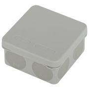 Распаячная коробка ЭРА KOR-80-80-40-9g-2MP двухкомпонентная HF стойкая к УФ 80х80х40мм серая прямой монтаж IP67