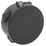 Распаячная коробка ЭРА KOR-85-40-4g-B открытой установки черная 85х40мм с гермовводами 4 вх. IP54