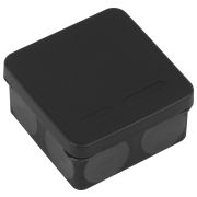 Распаячная коробка ЭРА KOR-80-80-40-9g-2MP-B двухкомпонентная HF стойкая к УФ 80х80х40мм черная прямой монтаж IP67