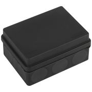 Распаячная коробка ЭРА KOR-150-110-70-11g-2MP-B двухкомпонентная HF стойкая к УФ 150х110х70мм черная прямой монтаж IP67