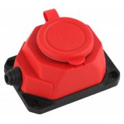 Колодка ЭРА K-1e-RED-IP44 каучуковая с/з 1гн 16A IP44 красная Турция (24/240/1440)