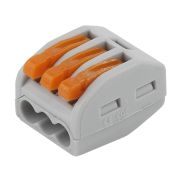 Клемма ЭРА NO-222-23 серия 413 с рычагом 3 отверстия 0.08-2.5мм2 упаковка 2 шт