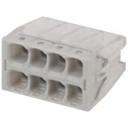 Клемма ЭРА NO-224-27 компактная серия 208 8 отверстий 0.5-2.5 мм2 упаковка 50 шт