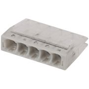 Клемма ЭРА NO-224-31 компактная серия 205 5 отверстий 0.5-2.5 мм2 упаковка 4 шт