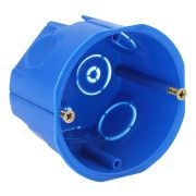 Коробка установочная ЭРА KUT-68-45-blue синяя 68х45мм для твердых стен саморезы IP20