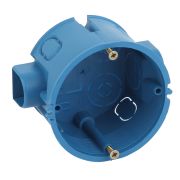 Коробка установочная ЭРА KUTS-68-45-blue синяя 68х45мм для твердых стен саморезы стыковочные узлы IP20