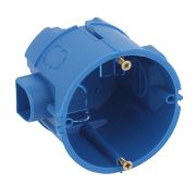 Коробка установочная ЭРА KUTS-68-60-blue синяя 68х60мм для твердых стен саморезы стыковочные узлы IP20