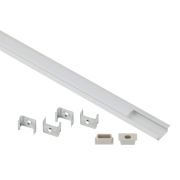 Комплект с врезным анодированным профилем ЭРА 2206 с фланцем 22х6мм 2м CAB251