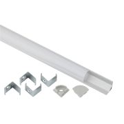 Комплект с угловым анодированным профилем ЭРА 1616R 16х16мм 2м и круглым экраном 2м CAB280 (5/60/1200)