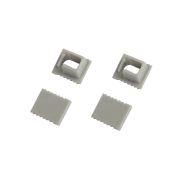 Набор заглушек ЭРА 0709-3 для профиля 0709 2шт глухие 2шт с отверстием