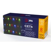ENIS-01M ЭРА Гирлянда LED Сеть 1,8 м*1,5 м мультиколор, мультирежим, 220V, IP20 (60/540)