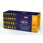 ENOS-01B ЭРА Гирлянда LED Сеть 1,2м*1,5м теплый свет, 24V, IP44 (60/720)